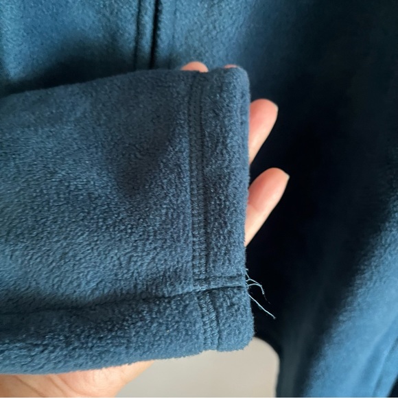 3/$40 Penman’s Teal Fleece Full Zip Long Sleeve Sweater with a embroidered chest - Picture 3 of 7